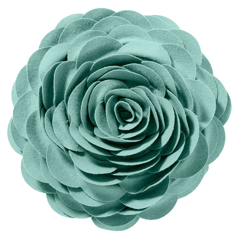 Pottery Barn Teen Teal Floral Accent Pillow
